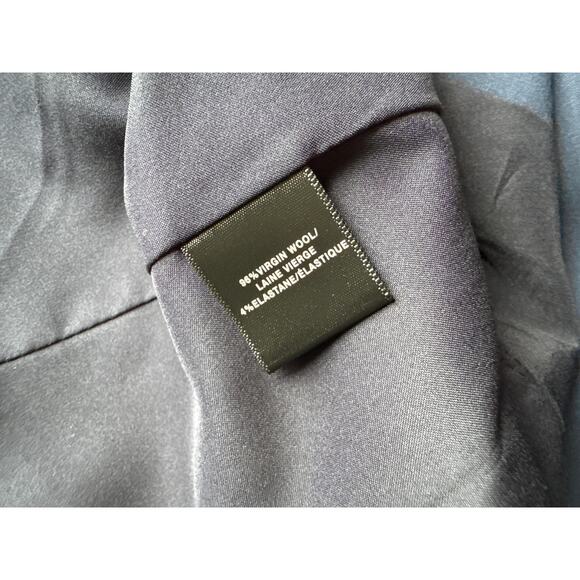 Lafayette 148 New York Wool Blazer Women’s Size 12 Navy Single Breasted Classic - Picture 7 of 7